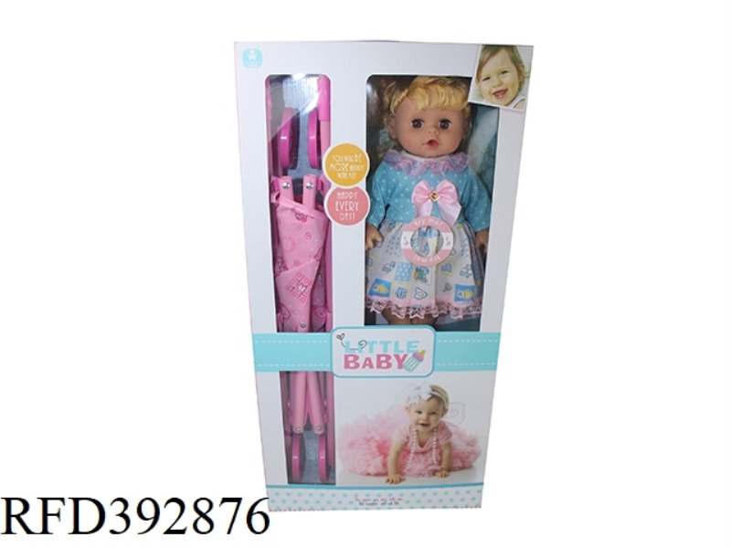 14 INCH DOLL WITH CART ENGLISH IC