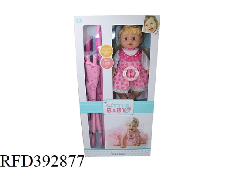 14 INCH DOLL WITH CART ENGLISH IC
