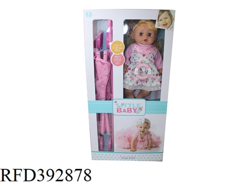 14 INCH DOLL WITH CART ENGLISH IC