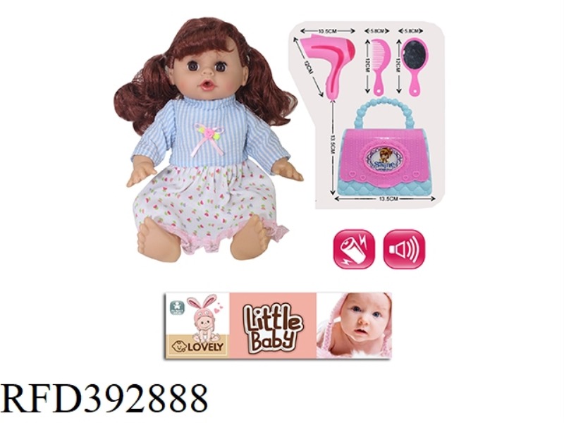 14 INCH DOLL SET WITH ENGLISH IC