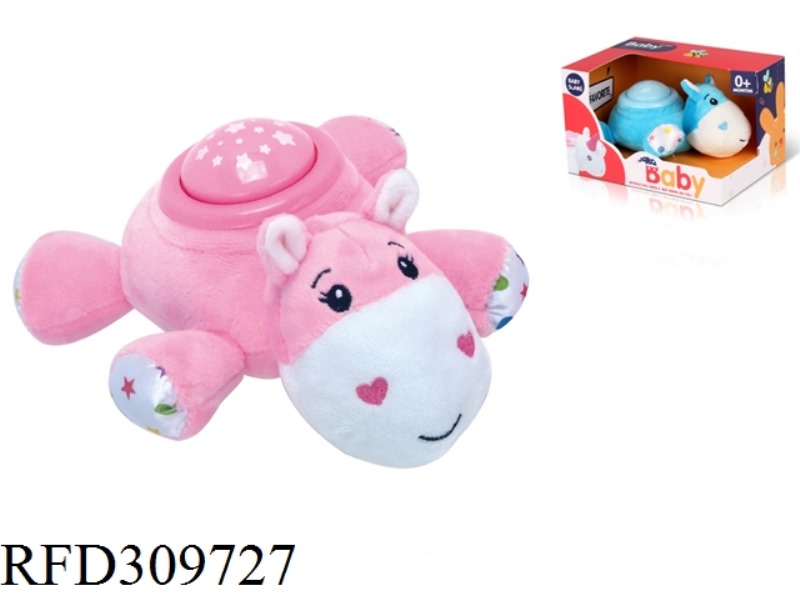 20CM PLUSH SOUND AND LIGHT COMFORT PINK HIPPOPOTAMUS