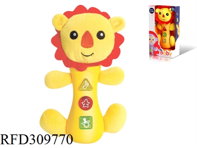20CM PLUSH PUZZLE LION WITH LIGHT AND MUSIC