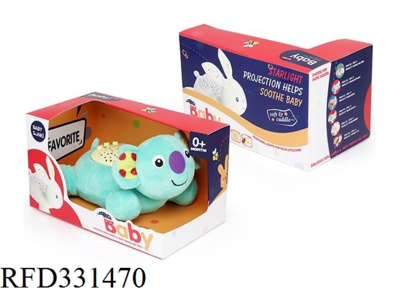 25CM PLUSH SOUND AND LIGHT COMFORT KOALA WITH PROJECTION