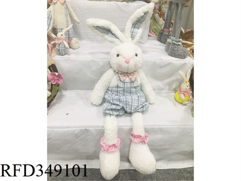 SITTING CLOTH-LEGGED RABBIT