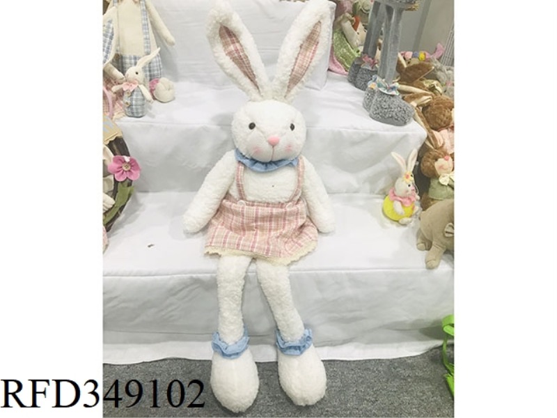 SITTING CLOTH-LEGGED RABBIT