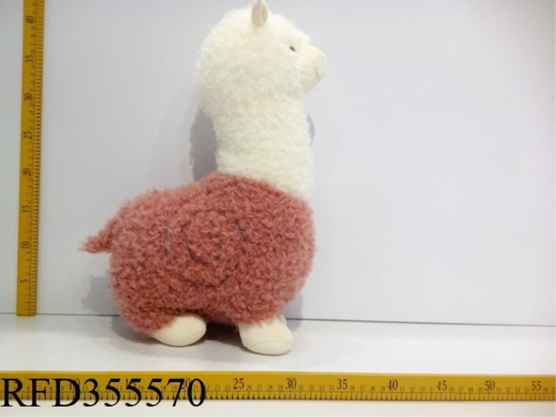 PLUSH ANIMAL ALPACA (PINK, WHITE, RED, PURPLE, GREEN, BROWN)