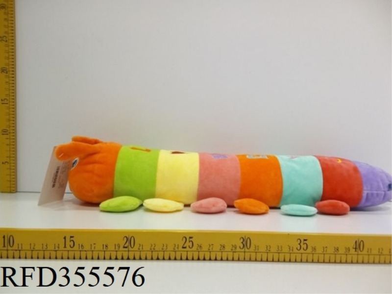 PLUSH COLORFUL CATERPILLAR (SINGLE SINGLE COLOR)