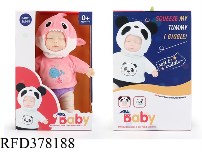 30CM PLUSH LAUGHTER APPEASE SHARK DOLL