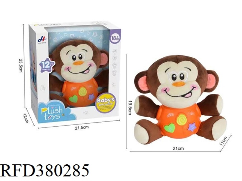 STUFFED MONKEY (LIGHT/SOUND)