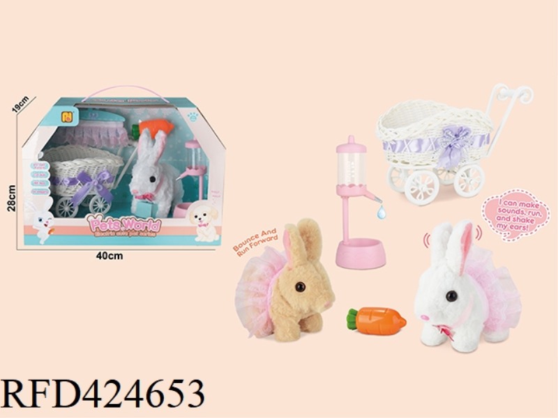 SMALL CART ELECTRIC CUTE RABBIT