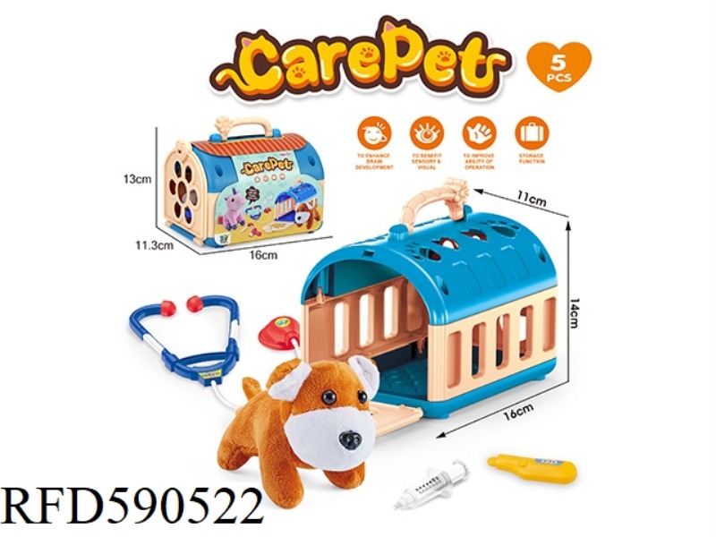 PET CAGE PLUSH PADDED PET DOG SUIT