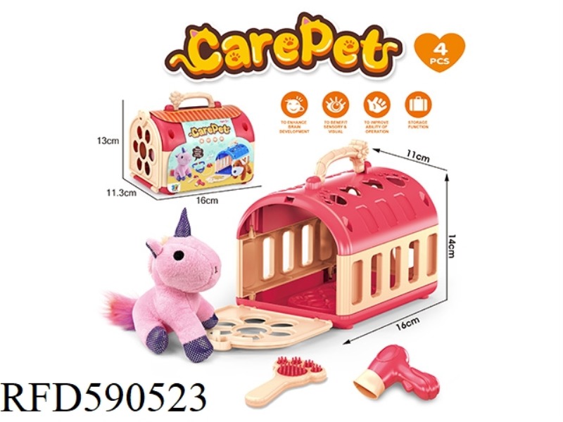 PET CAGE PLUSH PADDED PET DOG SUIT