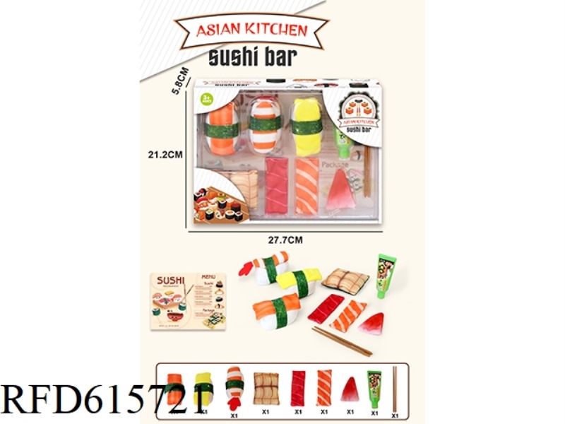 FABRIC PLUSH SUSHI PLAYHOUSE SET