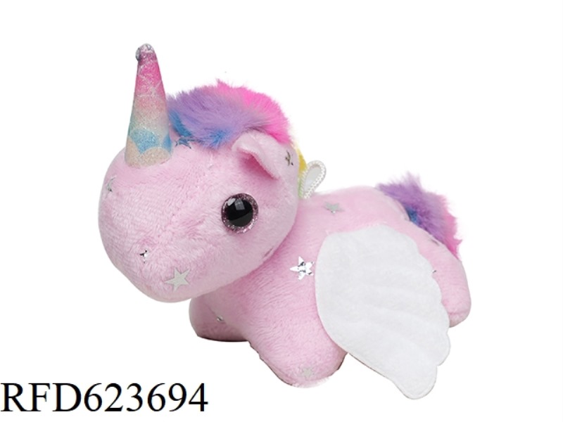 STUFFED STRING TAIL WAGGING ANIMAL - WINGED UNICORN