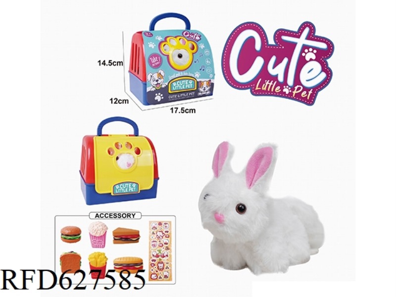 PET HOUSE PULLING LINE SHAKE TAIL ANIMALS-LONG HAIR RABBITS