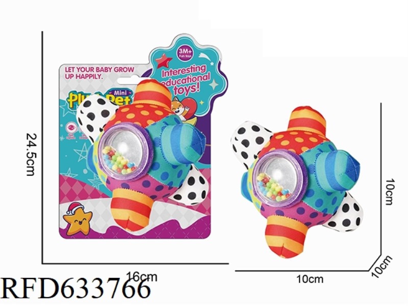 BABY 3D CLOTH BALL TACTILE HAND-HELD BELL BALL TOY