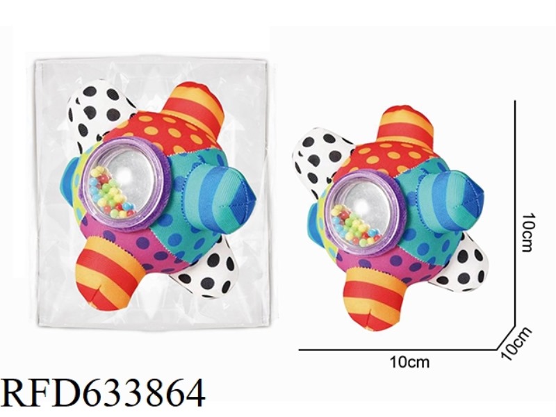 BABY 3D CLOTH BALL TACTILE HAND-HELD BELL BALL TOY