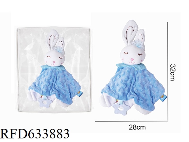 BLUE RABBIT BABY SOOTHING TOWEL PLUSH DOLL