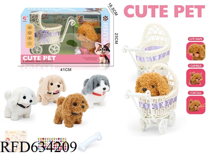 THE DOG MAKES A BASKET CART