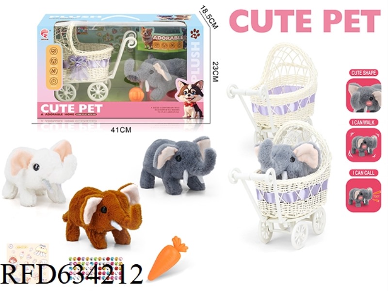 THE ELEPHANT MAKES A BASKET CART