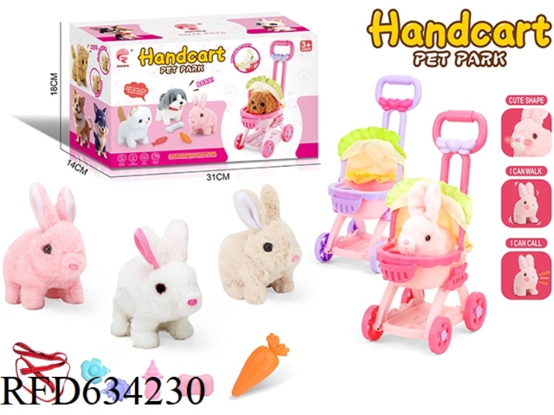CUTE RABBIT PET CART