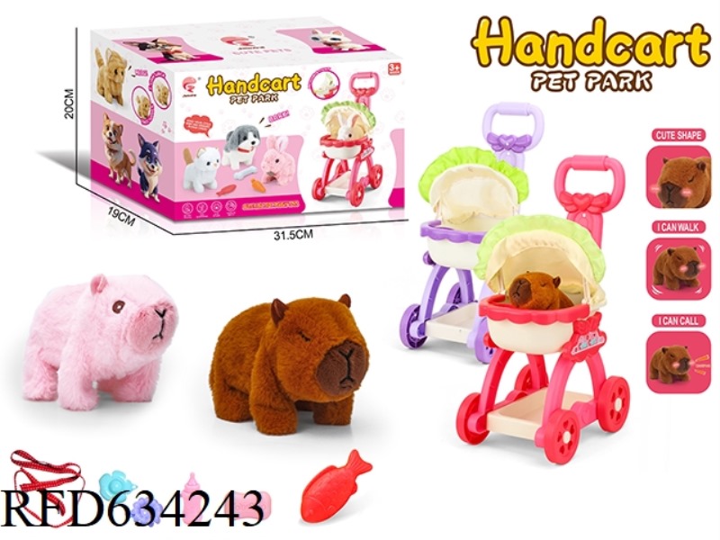 CUTE KAPIBARA PET CART