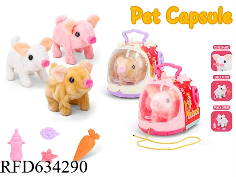 NEW SPACE POD PIGLET WITH LITTLE WHEELS