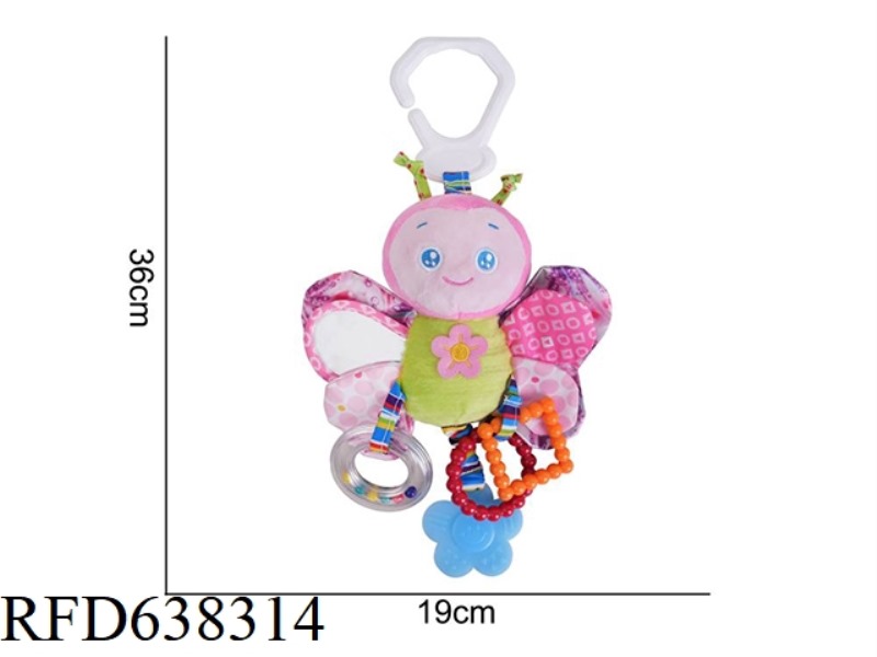 HAPPY MONKEY STUFFED ANIMAL HANGING BUTTERFLY K-1E ON THE LATHE