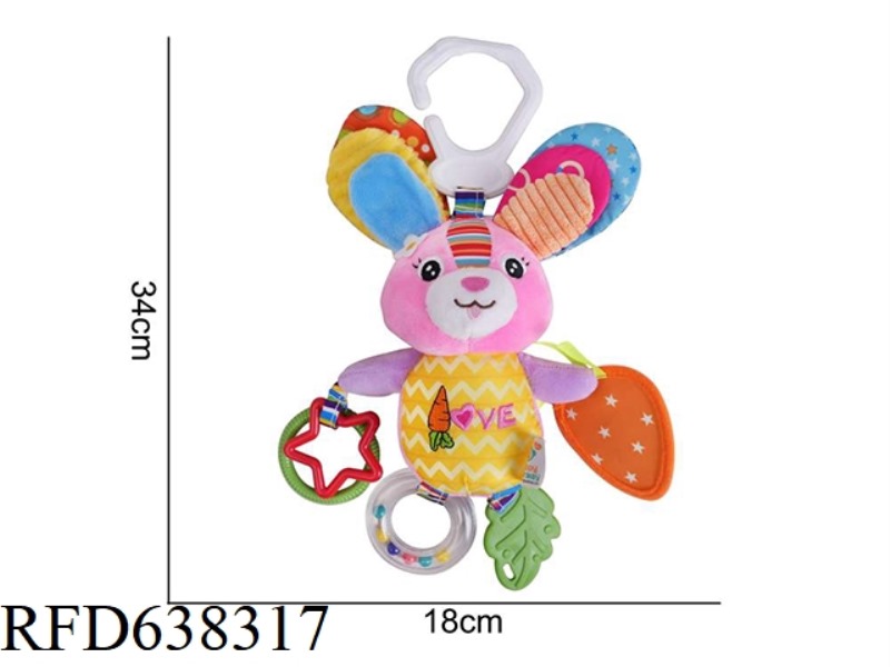 HAPPY MONKEY STUFFED ANIMAL HANGING RABBIT K-1F