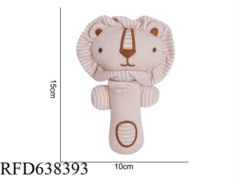 STUFFED ANIMAL KAKIBLIN ORGANIC COTTON HAND STICK LION