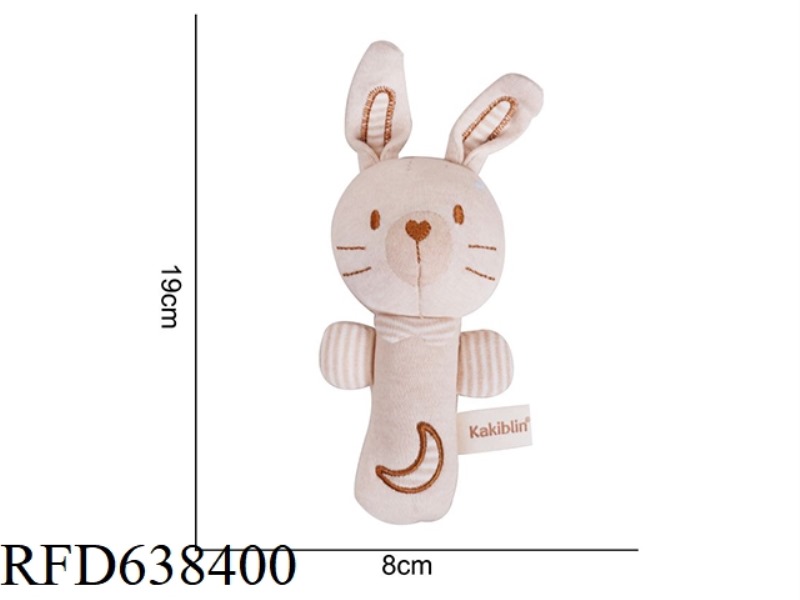 KAKIBLIN STUFFED ANIMAL ORGANIC COTTON HAND-CRANKED RABBIT