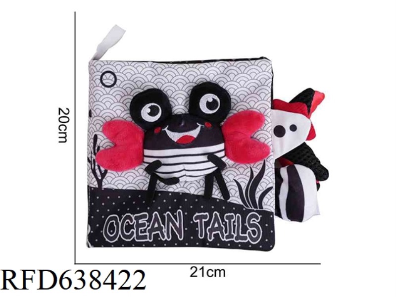 STUFFED ANIMAL AIPINQI TAIL BABU BOOK BLACK RED CRAB F-4C