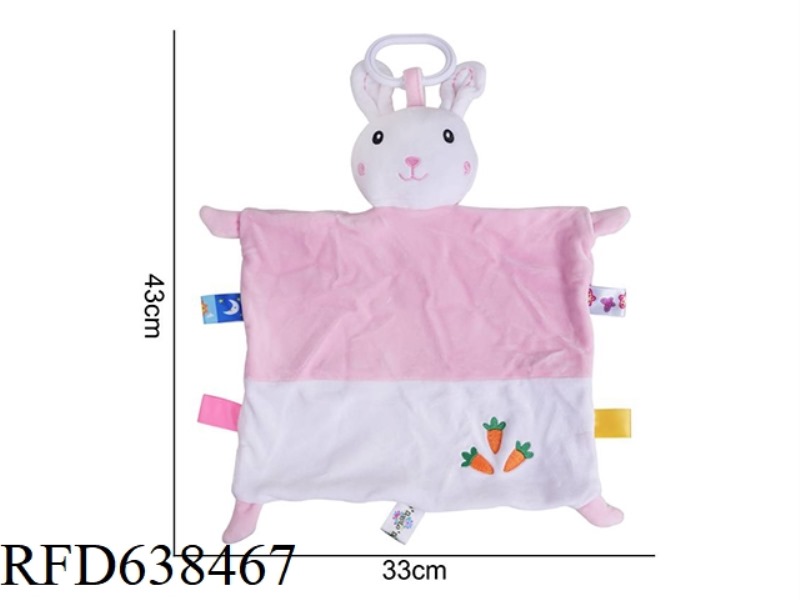 PLUSH TOY DOLOLO COMFORT TOWEL PINK RABBIT [6]