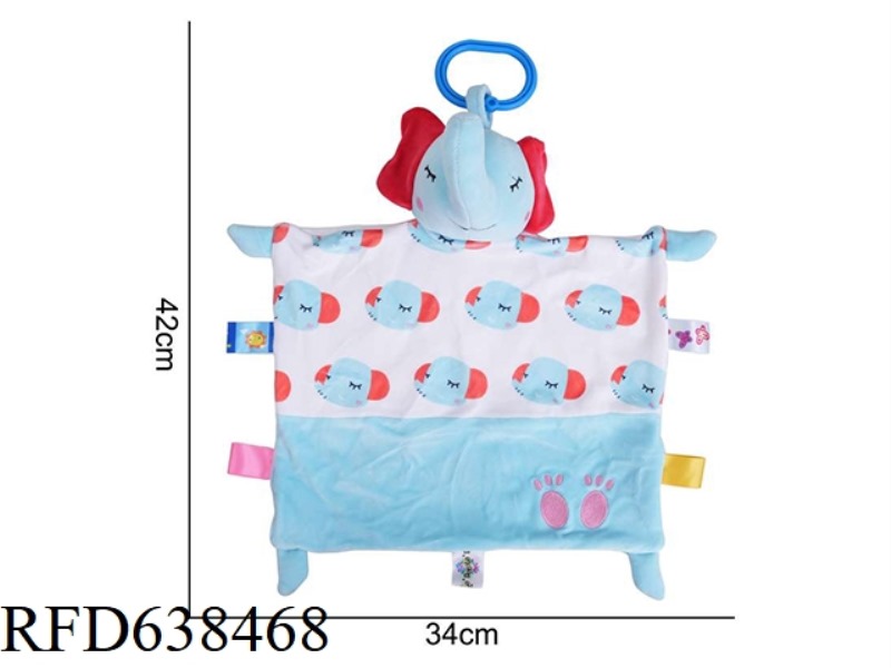 PLUSH TOY DOLOLO COMFORT TOWEL BLUE ELEPHANT [8]