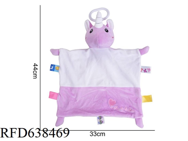 PLUSH TOY DOLOLO COMFORT TOWEL PURPLE UNICORN [9]