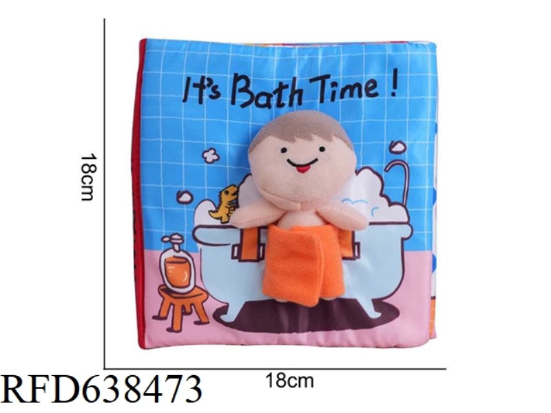 PLUSH BBSKY CLOTH BOOK BATH X-H