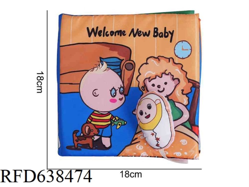 STUFFED BBSKY CLOTH BOOK BABY X-H