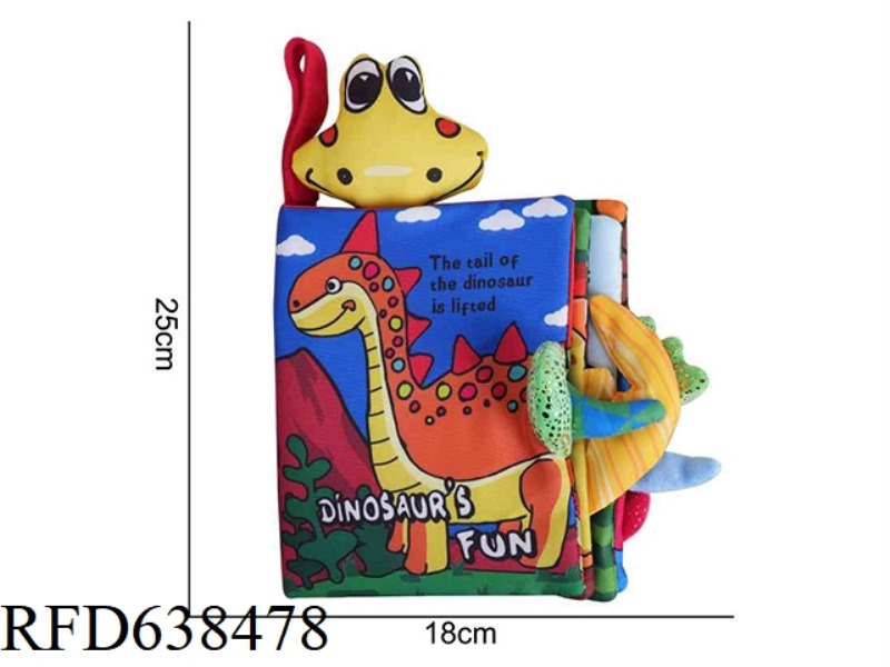PLUSH BBSKY CLOTH BOOK TAIL DINOSAUR X-H