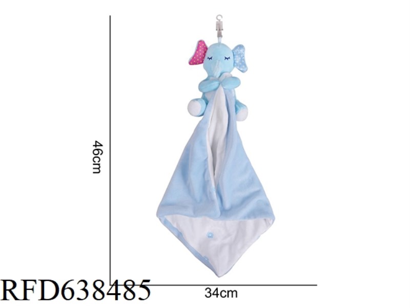 PLUSH BBSKY ANIMAL HUG TOWEL [BLUE ELEPHANT] X-E2