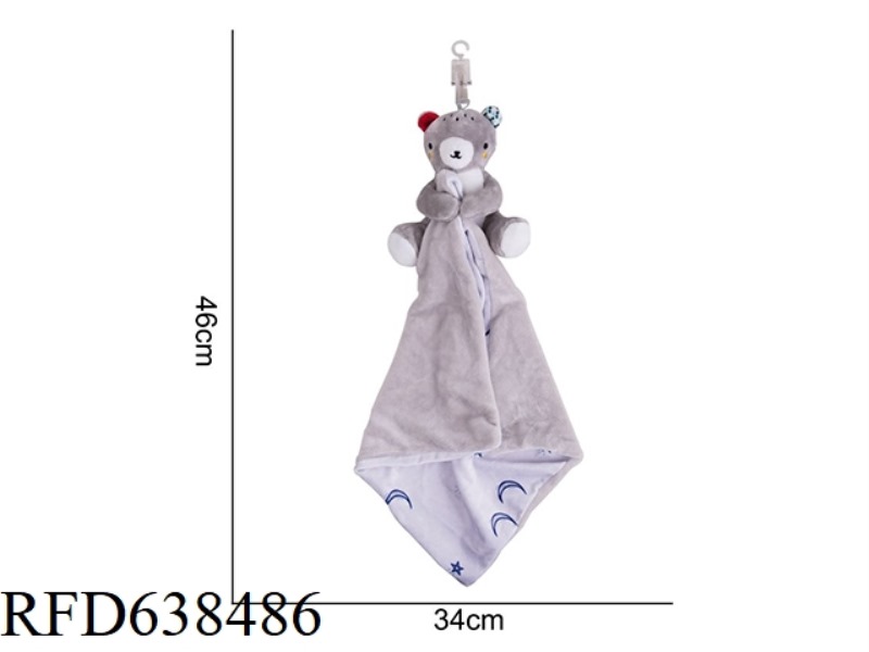 PLUSH BBSKY ANIMAL HUG TOWEL [GRIZZLY BEAR] X-E1