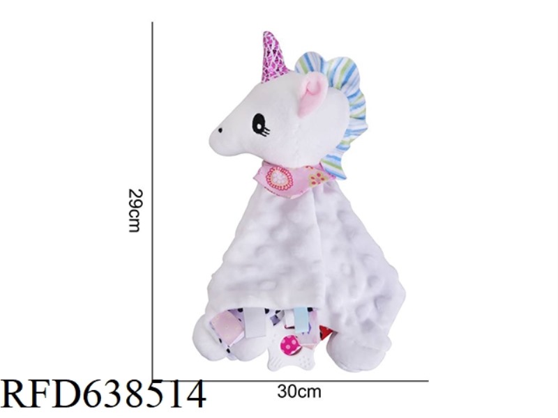 STUFFED BBSKY BUBBLE COMFORTER UNICORN WHITE