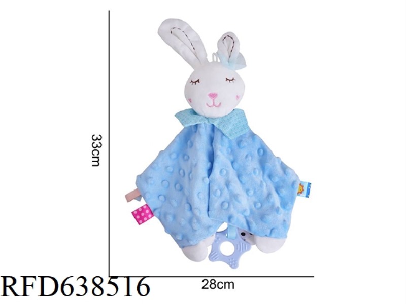 STUFFED BBSKY BUBBLE COMFORTER TOWEL BLUE RABBIT