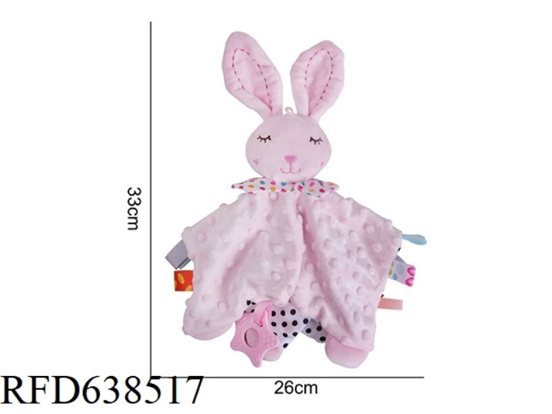 STUFFED BBSKY BUBBLE COMFORTER TOWEL PINK RABBIT