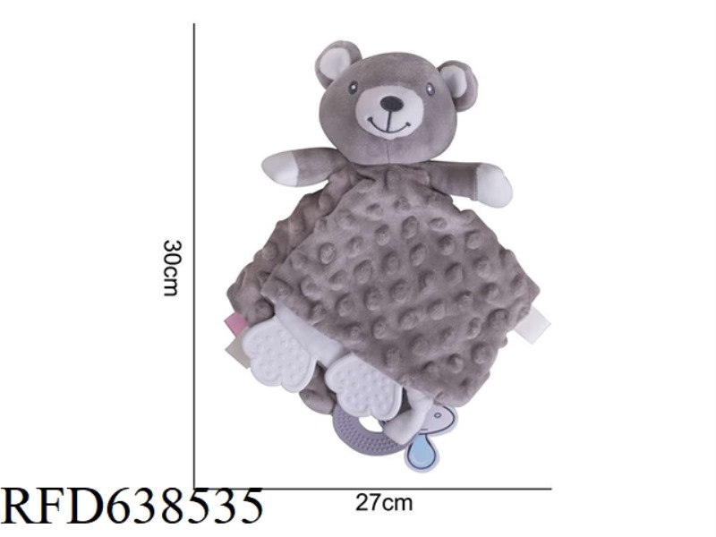 PLUSH TOY BBSKY SILICONE BUBBLE TOWEL [NEW] GREY BEAR