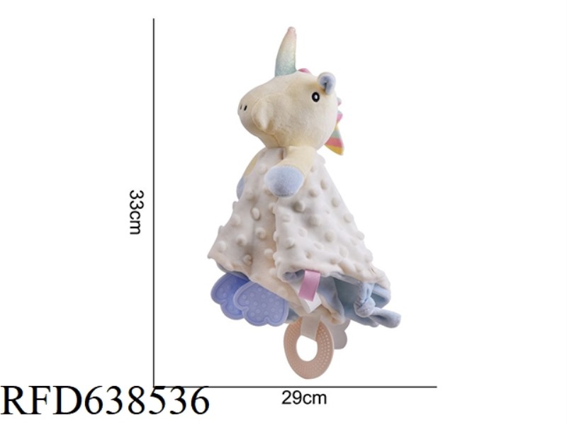 PLUSH TOY BBSKY SILICONE BUBBLE TOWEL [NEW] UNICORN YELLOW X-D