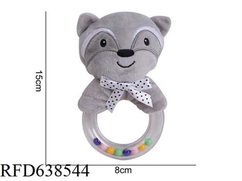 PLUSH BBSKY RUBBER RING HAND BELL CIVET CAT X-A