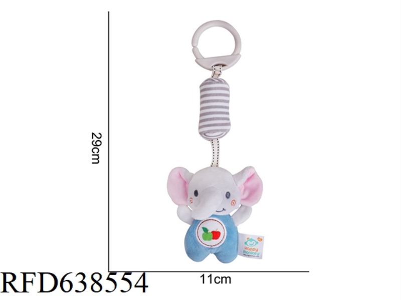 PLUSH TOY TOLOLO SMALL WIND CHIMES (LIGHT COLOR) ELEPHANT [BAG]
