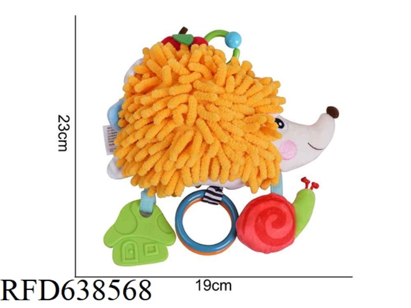 HAPPY MONKEY STUFFED ANIMAL YELLOW HEDGEHOG