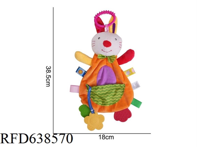 STUFFED ANIMAL [BBSKY] COMFORTER TOWEL ORANGE RABBIT