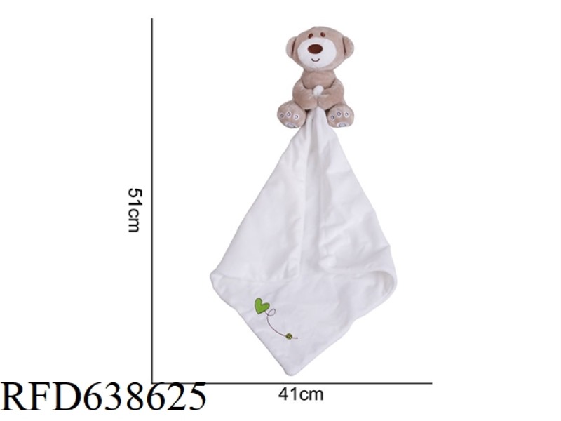 PLUSH TOY BBSKY [COMFORT TOWEL] WHITE BEAR BLANKET [-1441]